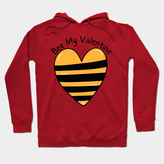 Bee My Valentine Hoodie by Inktopolis